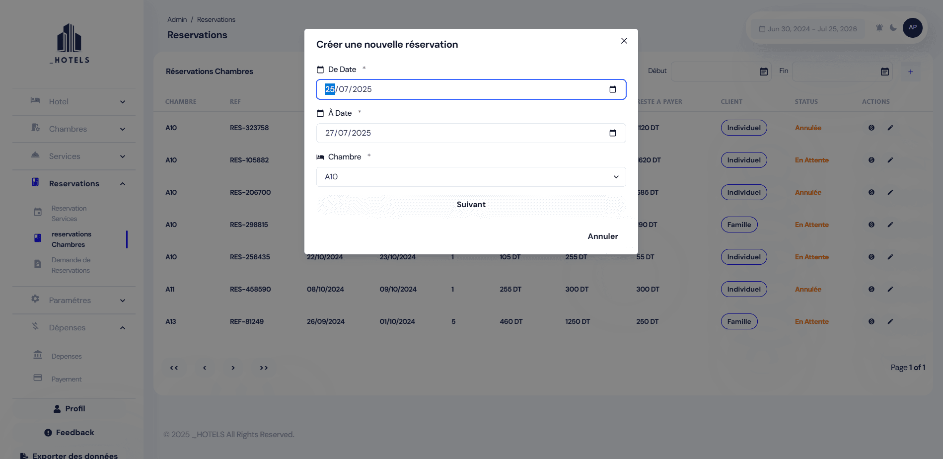Booking management system